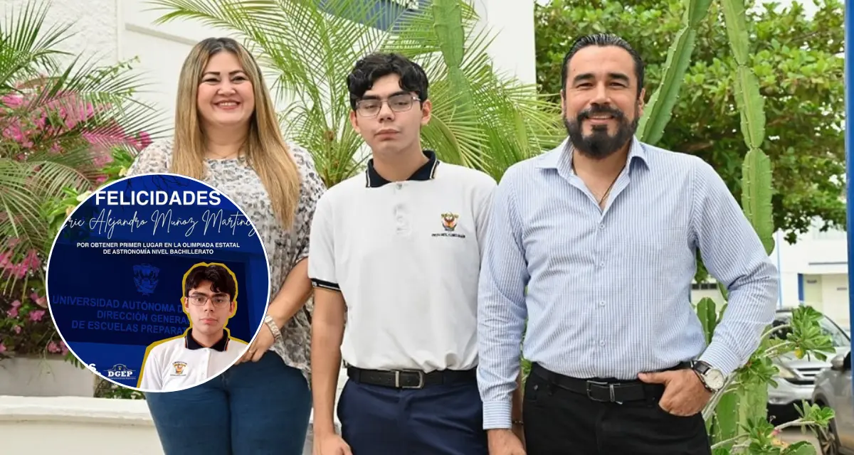 Eric Muñoz, estudiante de la Preparatoria de la UAS, rumbo al nacional de Astronomía 2025