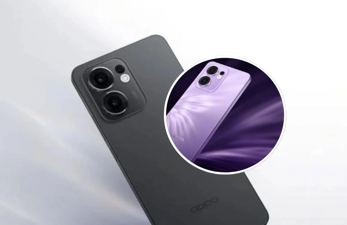 Oppo Reno 13 F con cámara frontal de13 megapíxeles. Foto: Cortesía
