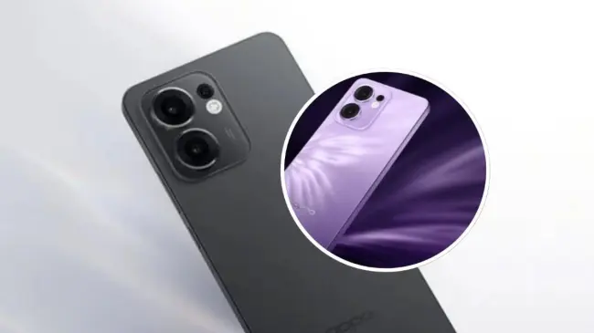 Oppo Reno 13 F con cámara frontal de13 megapíxeles. Foto: Cortesía