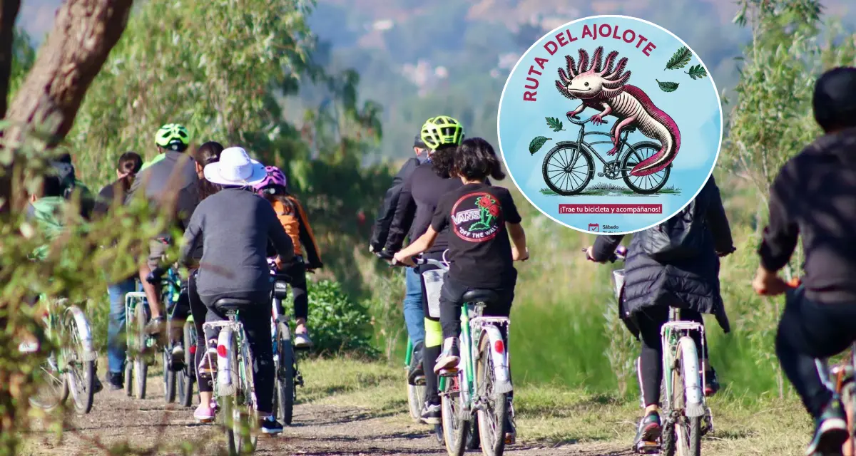 Participa en la “Ruta del Ajolote”, un recorrido biocultural en bicicleta