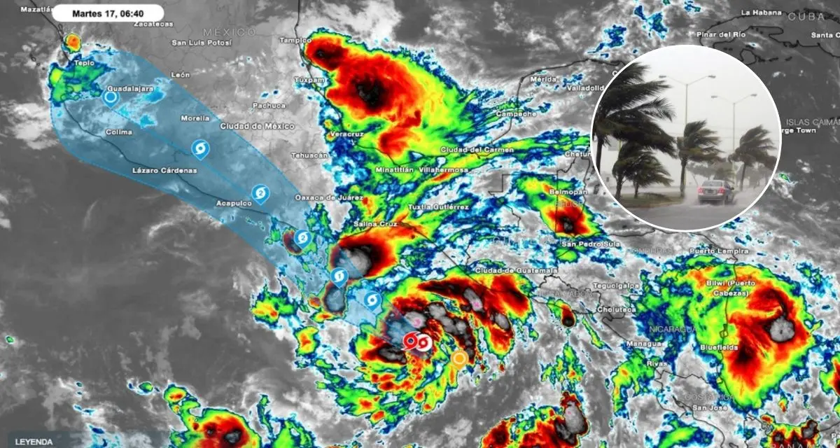 Conoce los otros estados que se verán afectados por la tormenta Erick. Foto: cortesía