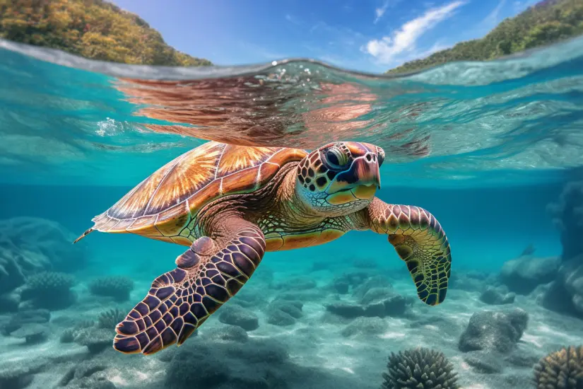 Actividad sobre las tortugas del mar. Foto: Freepik Actividad sobre las tortugas del mar. Foto: Freepik