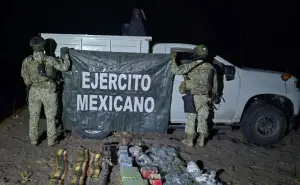 Autoridades aseguran camionetas blindadas, armamento y droga en Mocorito
