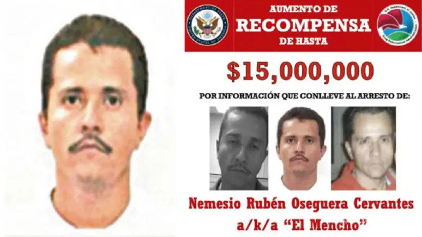 EE.UU. sanciona a El Mencho y otros 4 integrantes del CJNG El líder del cártel es solicitado por autoridades extranjeras. Foto: DEA