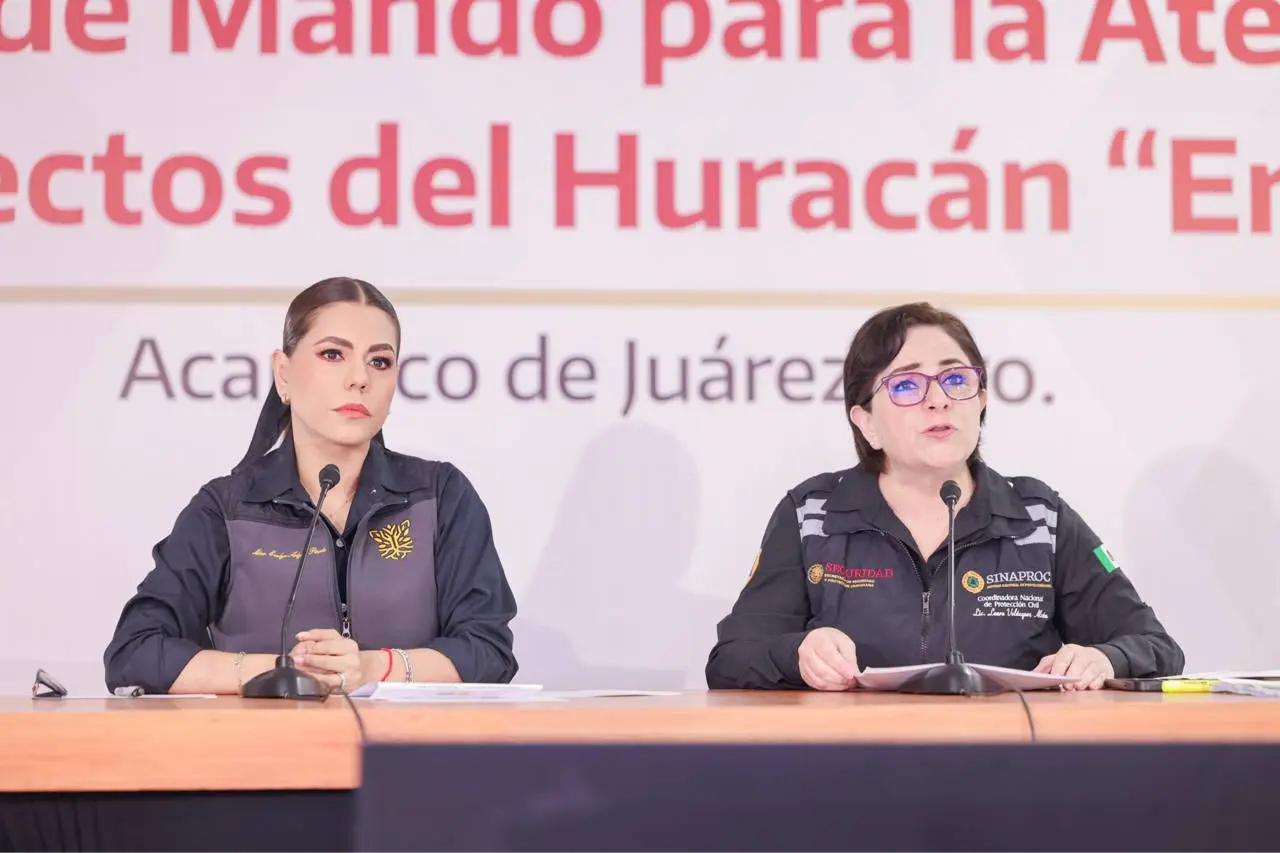 Gobierno de Guerrero se declara listo ante posible impacto del huracán Erick.
