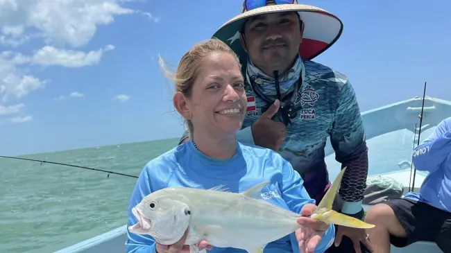 Playas para practicar pesca deportiva en Yucatán Foto: Alex Aguilar.