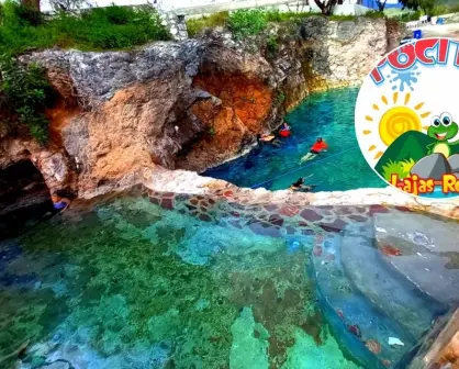 Las Pocitas Lajas Rojas, el balneario de Hidalgo con aguas termales turquesa y camping por solo $100