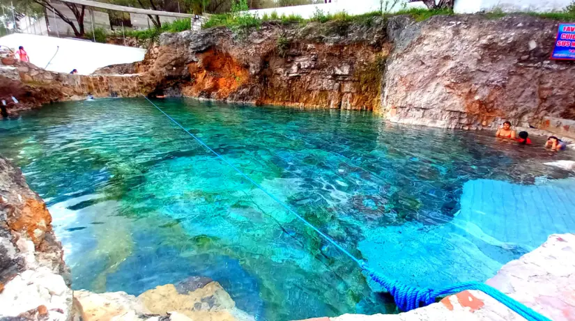 Disfruta de las hermosas aguas cristalinas de Las Pocitas Lajas Rojas en Hidalgo. Foto: cortesía Disfruta de las hermosas aguas cristalinas de Las Pocitas Lajas Rojas en Hidalgo. Foto: cortesía.
