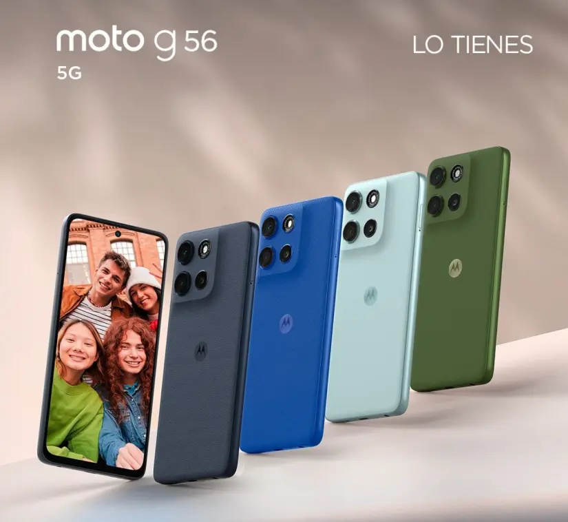 Motorola Moto G56 incluye pantalla LCD de 6,6 pulgadas Motorola Moto G56 incluye pantalla LCD de 6,6 pulgadas. Foto: Cortesía