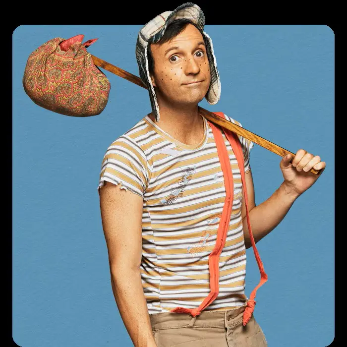 Pablo Cruz como Roberto Gómez Bolaños. Foto: Cortesía. 
