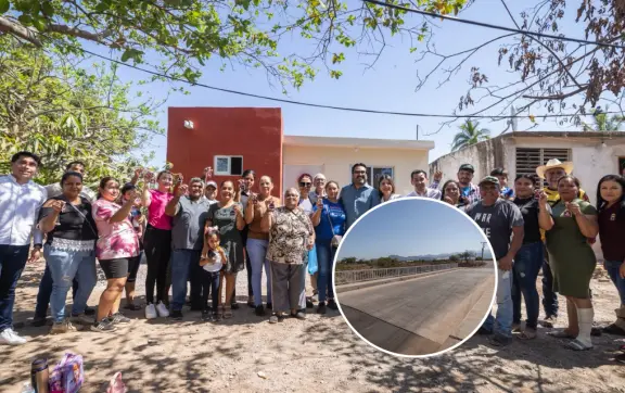 La sindicatura de Higueras de Abuya estrena puente y viviendas con motivo de obra social