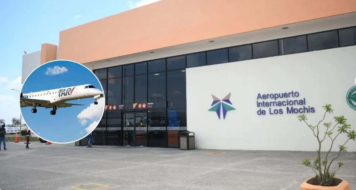 Conoce el itinerario de las nuevas rutas que ofrece TAR en el aeropuerto de Los Mochis. Foto: cortesía