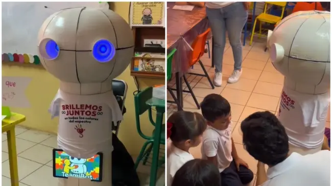 Teami Bot está diseñado para ayudar a niñas y niños con autismo.
