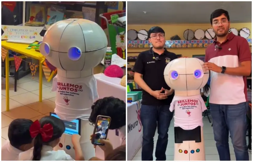 Ciencia que inspira: estudiantes crean robot para ayudar a niños con autismo en Guasave Teami Bot busca cambiar la vida de muchas familias y niños con espectro autista. Fotos: Cortesía