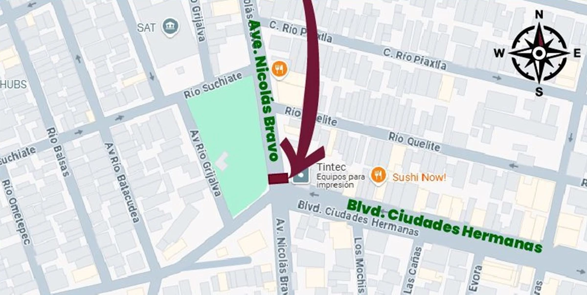 Calles cerradas en Culiacán este fin de semana.