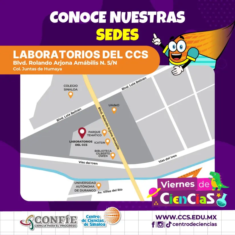 Aquí te dejamos un mapa donde puedes ubicar la sede, de laboratorios donde se impartirán los cursos de verano. Foto: Cortesía. Aquí te dejamos un mapa donde puedes ubicar la sede, de laboratorios donde se impartirán los cursos de verano. Foto: Cortesía.