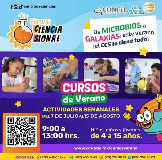 No te pierdas el increíble curso de verano en el Centro de Ciencias este 2025. Foto: Cortesía. No te pierdas el increíble curso de verano en el Centro de Ciencias este 2025. Foto: Cortesía.
