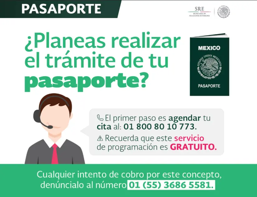 Da el primer paso para conseguir tu pasaporte mexicano, sacando una cita. Foto: cortesía.