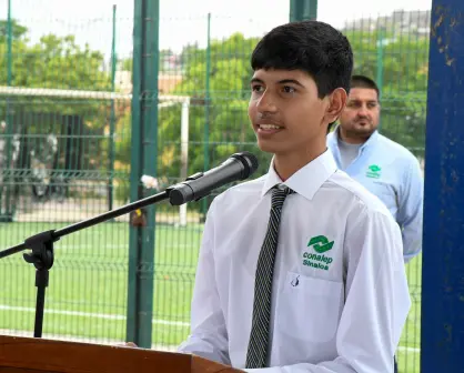 Reconocen en CONALEP Sinaloa a Jesús Fernando, joven talento con logros académicos nacionales