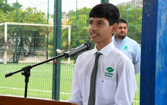 Reconocen en CONALEP Sinaloa a Jesús Fernando, joven talento con logros académicos nacionales