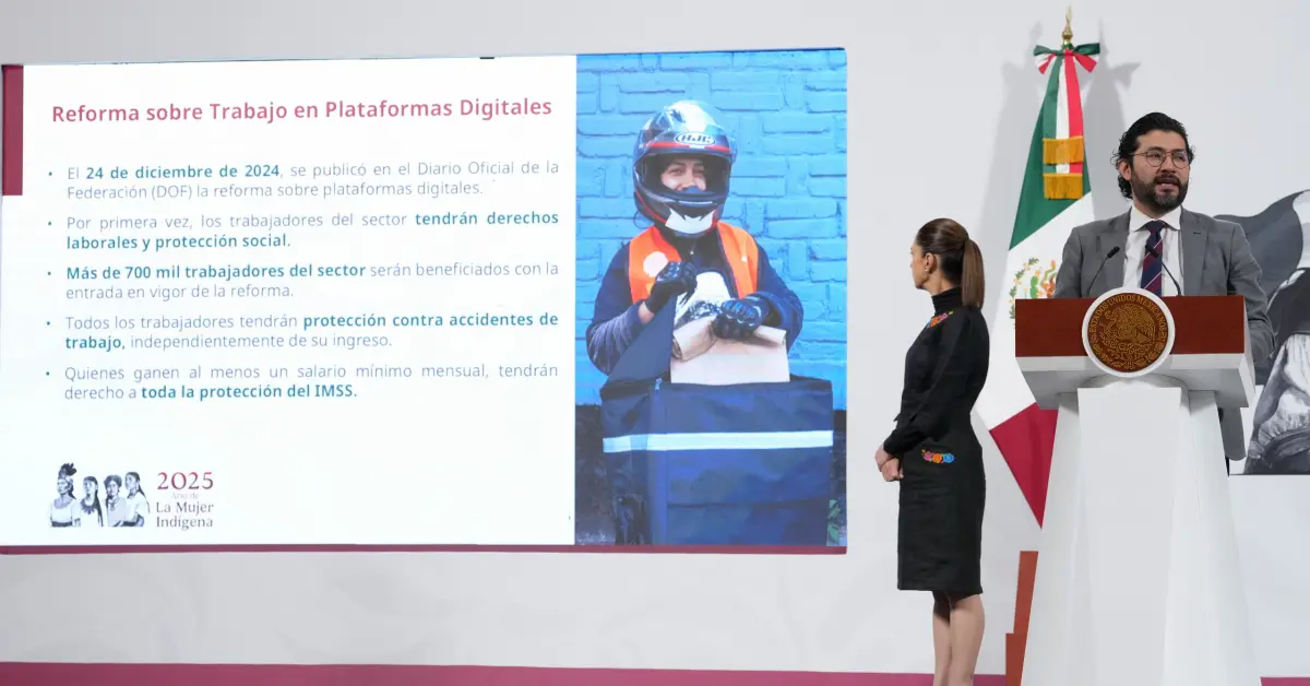 Nueva ley dará seguro, guarderías y crédito Infonavit a trabajadores digitales