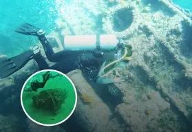 Piezas arqueológicas bajo las aguas de Baja California INAH descubre el Santo Grial de los piratas