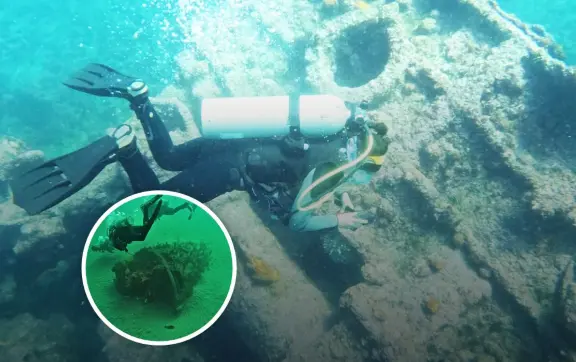 Piezas arqueológicas bajo las aguas de Baja California INAH descubre el Santo Grial de los piratas