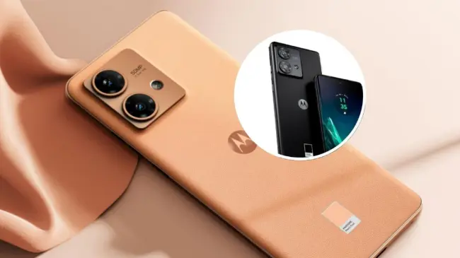 Celular Motorola equipado con batería con capacidad de 5,000 mAh con carga rápida de 68 W. Foto: Cortesía