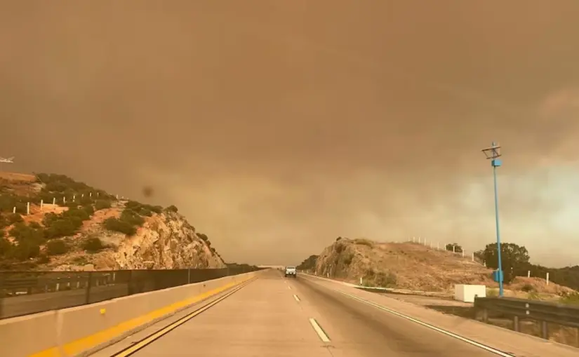 ¿Cuál es la calidad del aire en Mexicali y Tijuana este sábado 21 de junio? La calidad del aire en Baja California se ha visto afectada por los incendios forestales. Foto: Cortesía