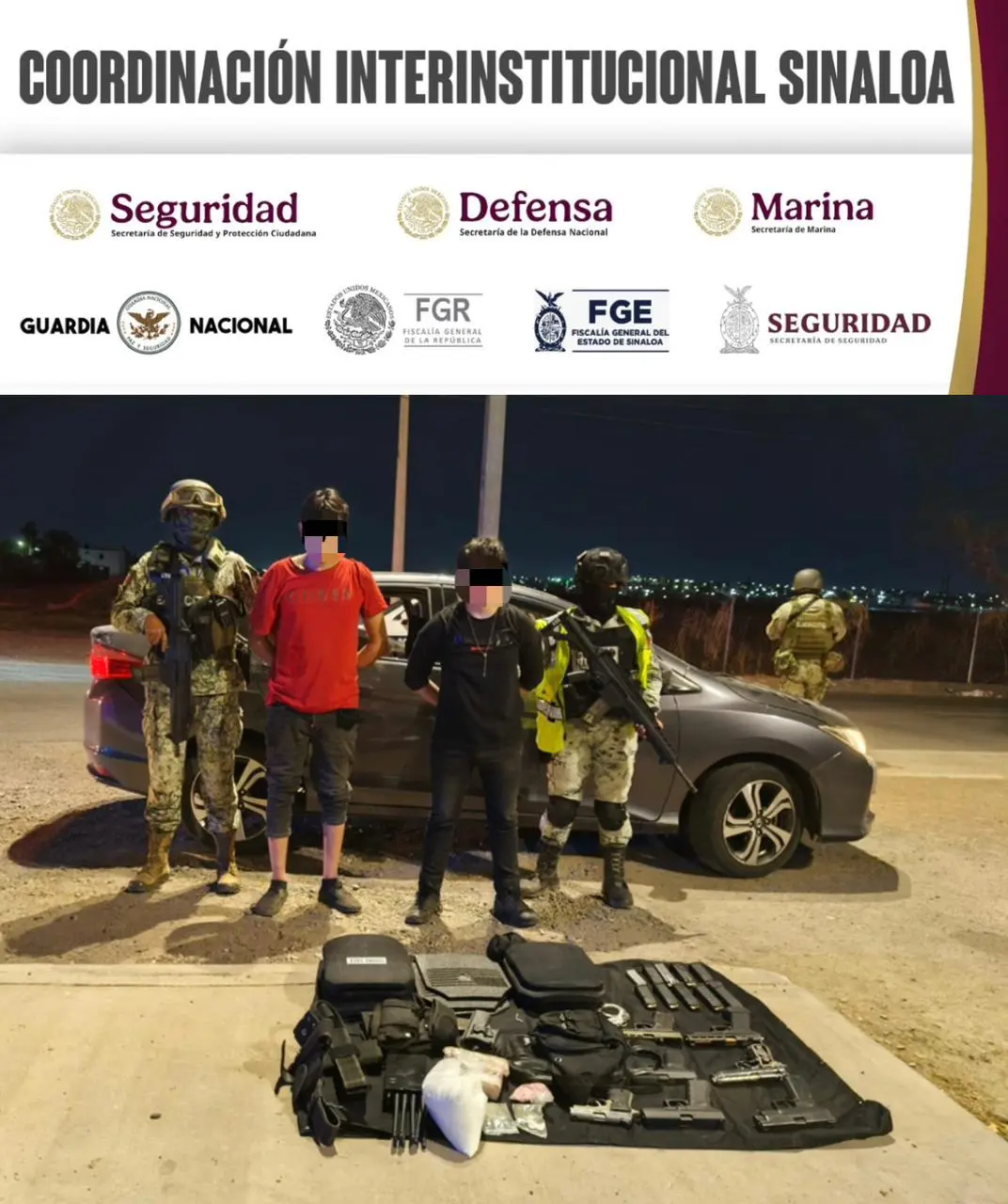 Detención en la colonia Nueva Galicia. Foto: Cortesía 