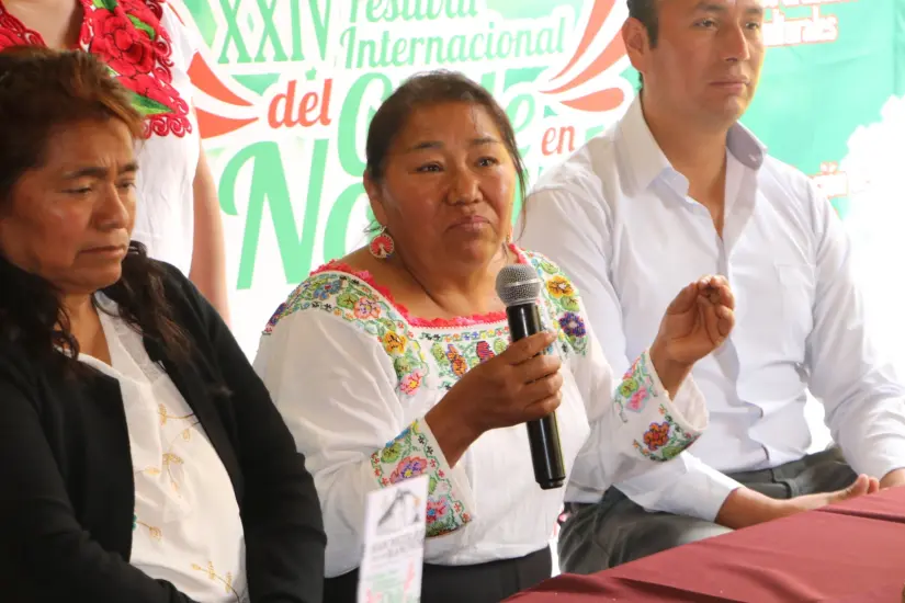 Precios en la Feria los Chiles en Nogada de San Nicolás. Foto: Cortesía