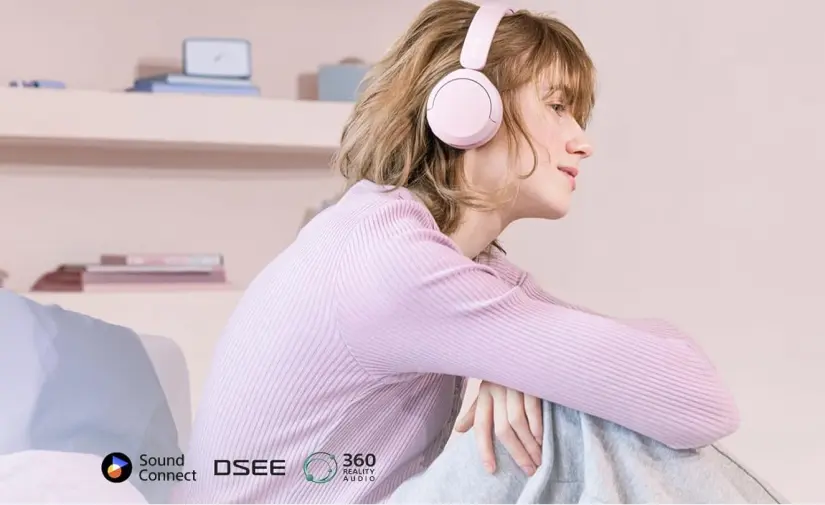 Audífonos Sony WH-CH520 con diseño de diadema cerrada. Foto: Cortesía