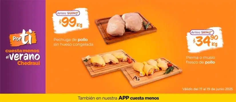Con los MartiMiércoles de Chedraui podrás disfrutar de grandes descuentos este 24 y 25 de junio. Foto: Cortesía. Con los MartiMiércoles de Chedraui podrás disfrutar de grandes descuentos este 24 y 25 de junio. Foto: Cortesía.