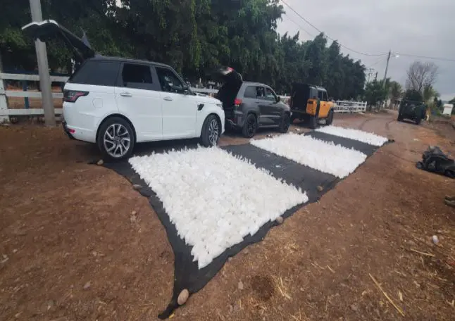 Culiacán. Uno de los autos con droga en su interior.