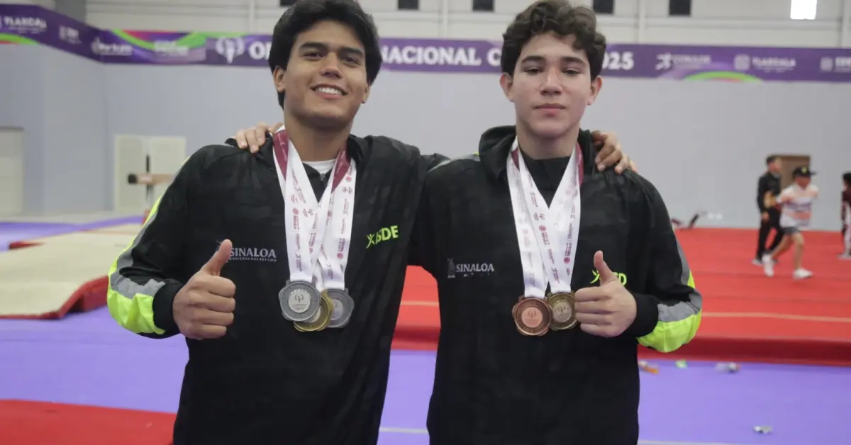 Gimnastas de Sinaloa conquistan medallas en la Olimpiada CONADE 2025