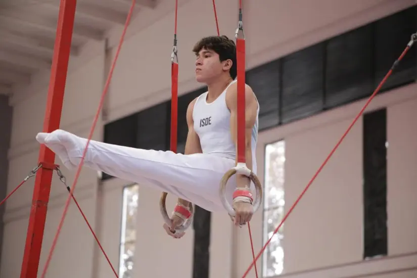 Gimnastas de Sinaloa conquistan medallas en la Olimpiada CONADE 2025 Gael Rosales destaca en la Olimpiada CONADE por su constancia. Foto: ISDE