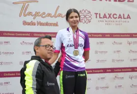 Ciclista sinaloense Akari Valenzuela gana medalla de oro en Olimpiada Nacional CONADE 2025
