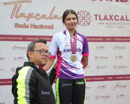 Ciclista sinaloense Akari Valenzuela gana medalla de oro en Olimpiada Nacional CONADE 2025