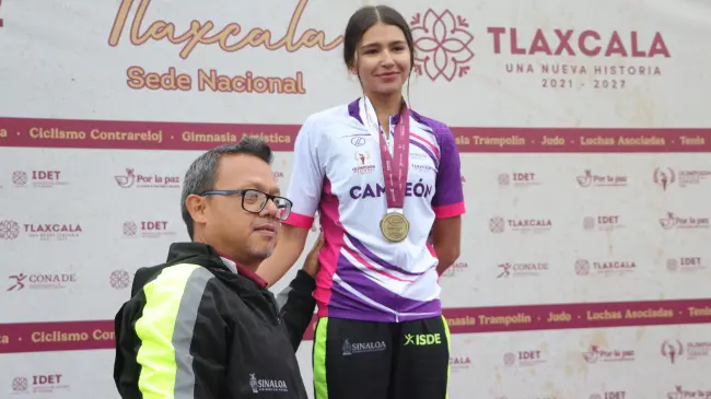 La pedalista que hizo historia: Akari Valenzuela pone en alto el nombre de Sinaloa. Foto: ISDE