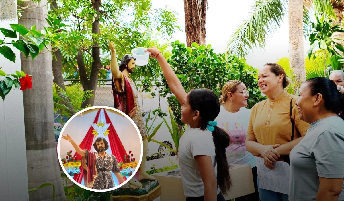 La comunidad del sur de Culiacán se unió en fe y esperanza, celebrando a San Juan Bautista con el deseo compartido de paz y unión.