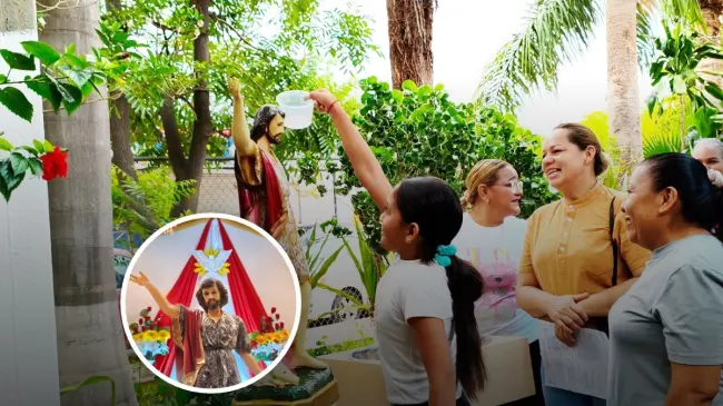 La comunidad del sur de Culiacán se unió en fe y esperanza, celebrando a San Juan Bautista con el deseo compartido de paz y unión.