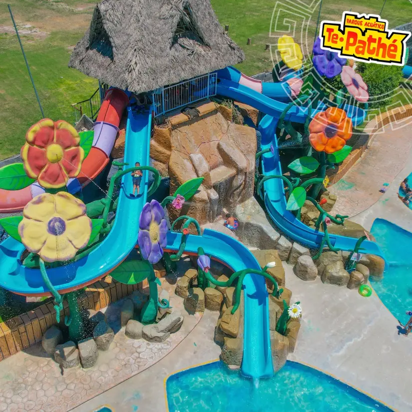 imagen recuadro Alberca mariposa en el balneraio Parque Acuático Te-Pathé Foto: Facebook oficial