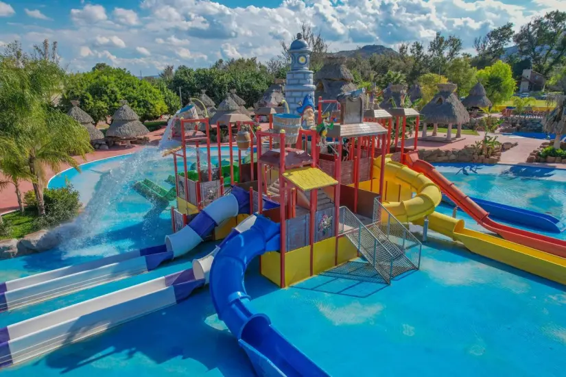 imagen recuadro Los cinco mejores balneario de la estado de Hidalgo/ Área infantil del Balneario Valle Paraíso de Ixmiquilpan Foto: Facebook oficial
