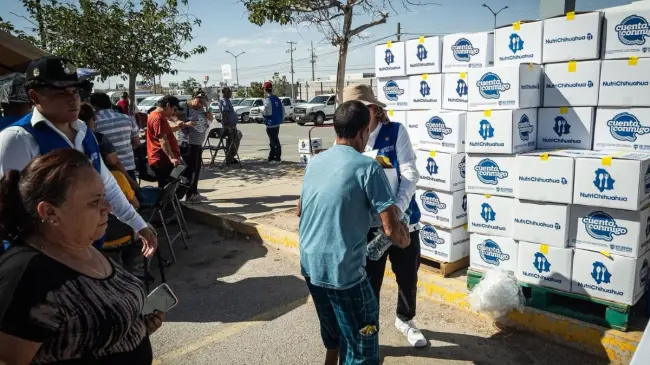 Programa Alimentario del Adulto Mayor (PAAM) en Chihuahua, calendario de entregas. Foto: Cortesía