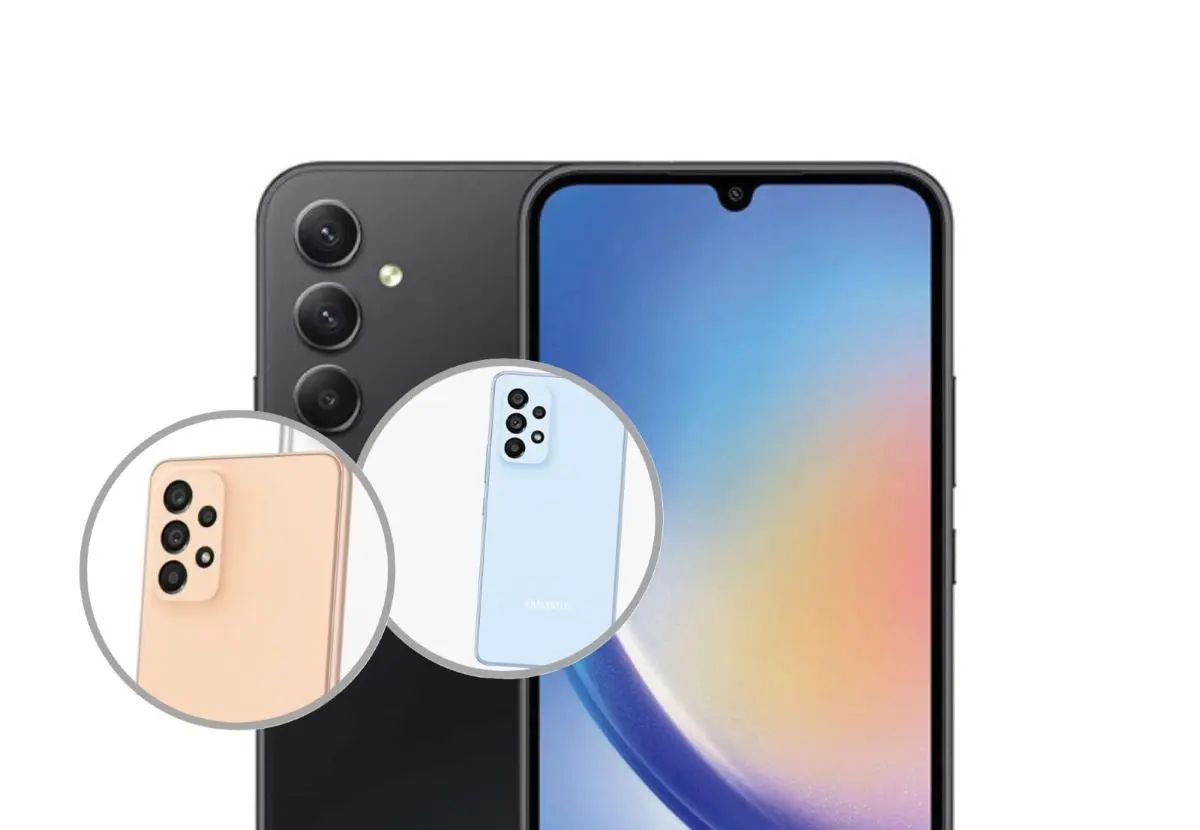 Samsung Galaxy  A33, A34 y A53, funcionan sin problema para el uso diario. Foto: Cortesía