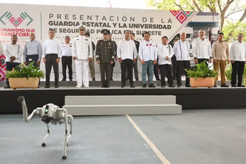 Fuerzas federales incorporan en Chiapas primera flotilla de drones artillados Además de los drones, se adquirió más equipo tecnológico. Foto: Gob. de Chiapas