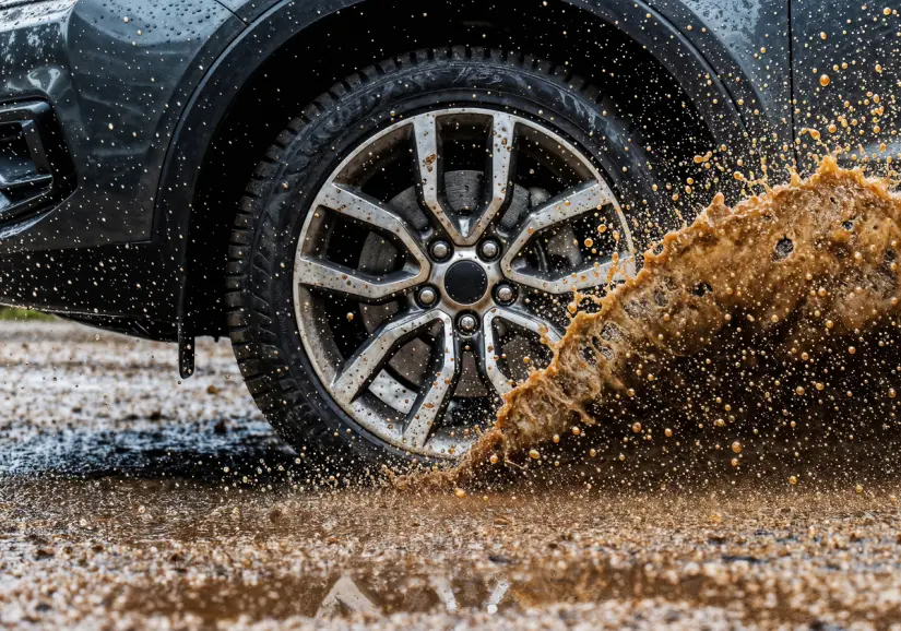 Llantas para manejar en la lluvia. Foto: Freepik Llantas para manejar en la lluvia. Foto: Freepik