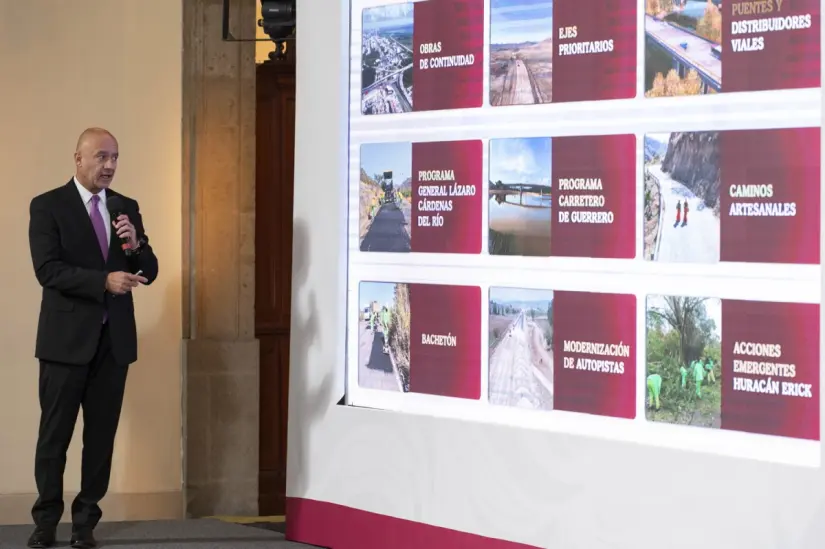 SCT presenta avances de obras del Plan Nacional de Infraestructura 2025-2030 Las obras forman parte del Plan Nacional de Infraestructura 2025-2030. Foto: Presidencia