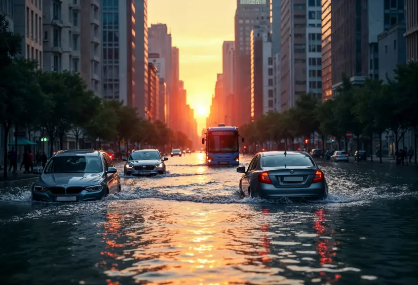 Manejar en la lluvia. Foto: Freepik Manejar en la lluvia. Foto: Freepik