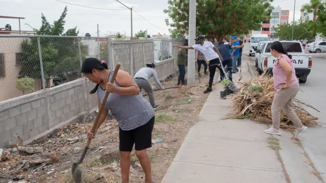 Ciudadanía y gobierno suman esfuerzos para mejorar el entorno urbano en Culiacán. Foto: Ayuntamiento de Culiacán